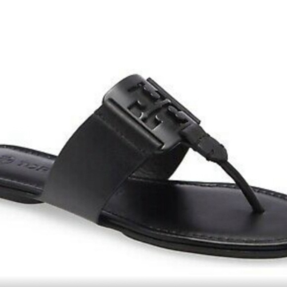 Tory Burch Georgia Leather Thong Sandals Calf Leather - Picture 2 of 5